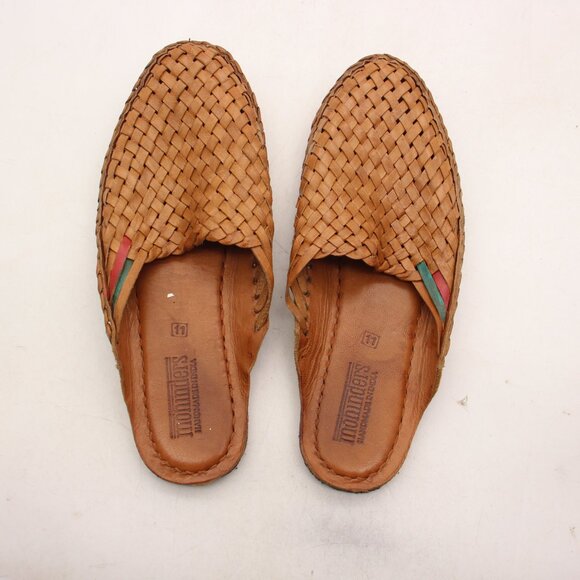 Mohinders Woven City Slipper Sandals Woman’s Size 11 In Honey And Stripes - Picture 8 of 9
